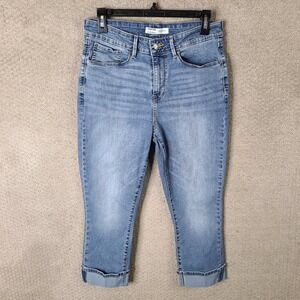 Levi's Jeans Womens 10 Blue Mid Rise Capri Signature Medium Wash Denim Stretch